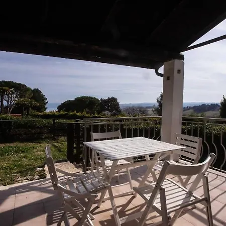 N110 - Numana, Con Giardino E Vista Mare